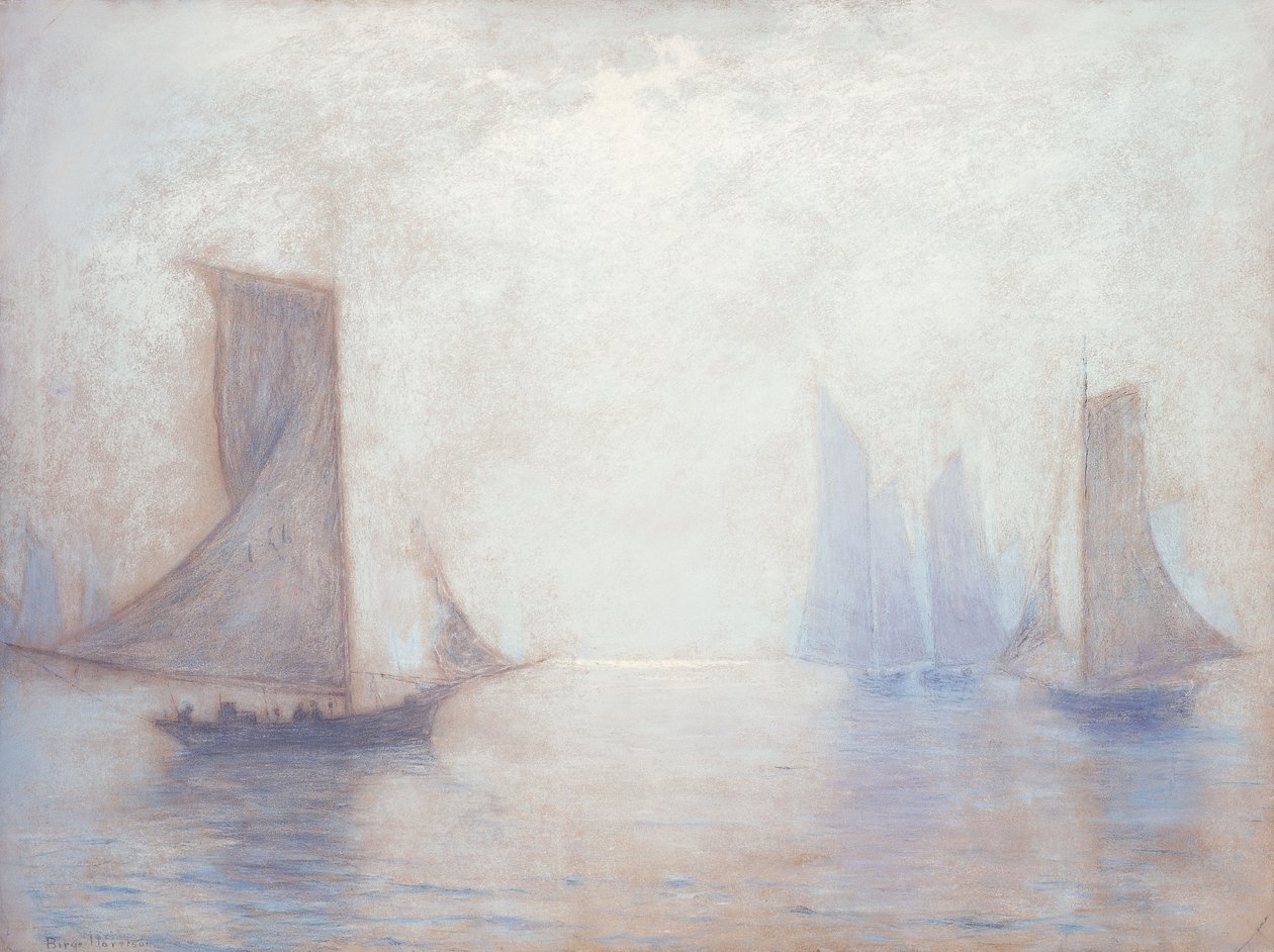Blauwe Zeilen door Lowell Birge Harrison