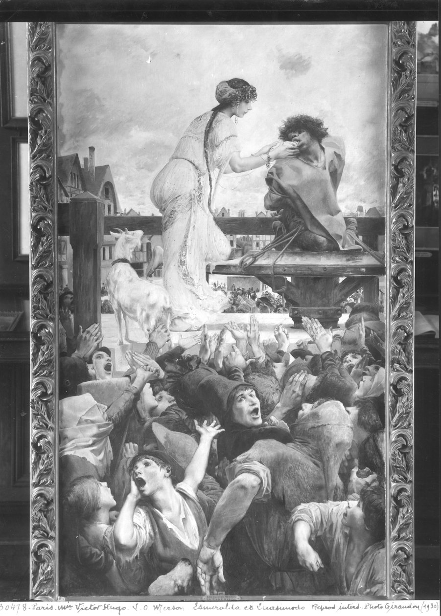 Esmeralda en Quasimodo door Luc Oliver Merson