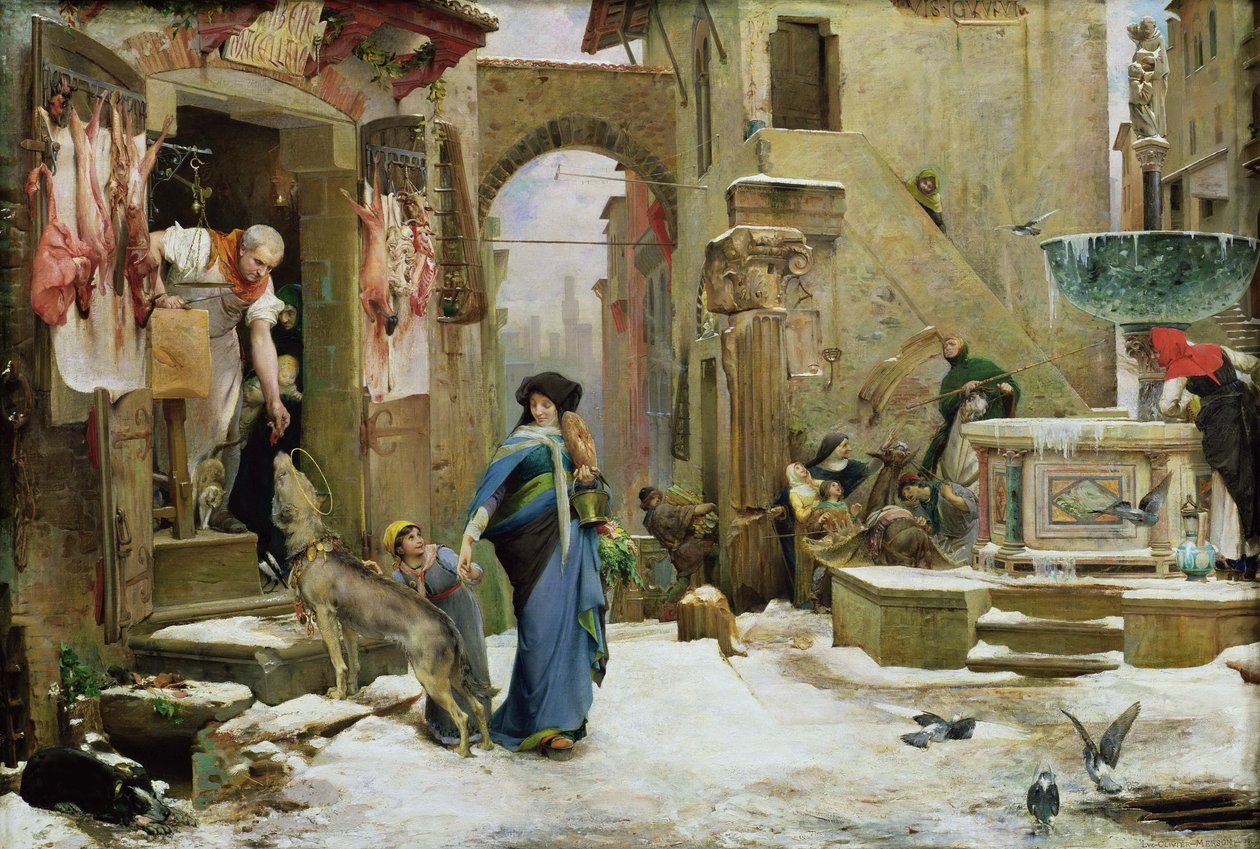 De Wolf van Gubbio, 1877 door Luc Olivier Merson