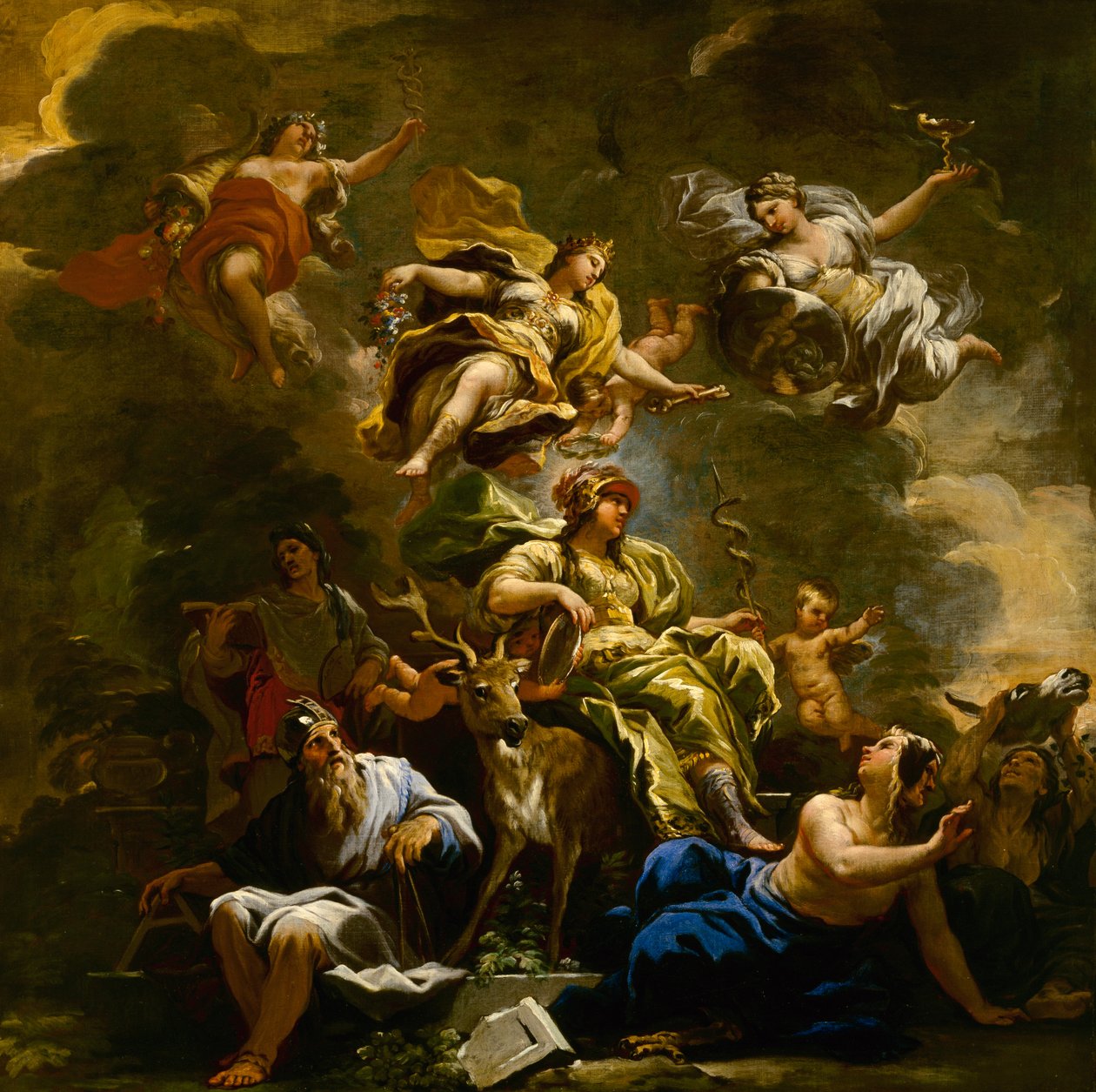 Allegorie van Voorzichtigheid, c.1682 door Luca Giordano