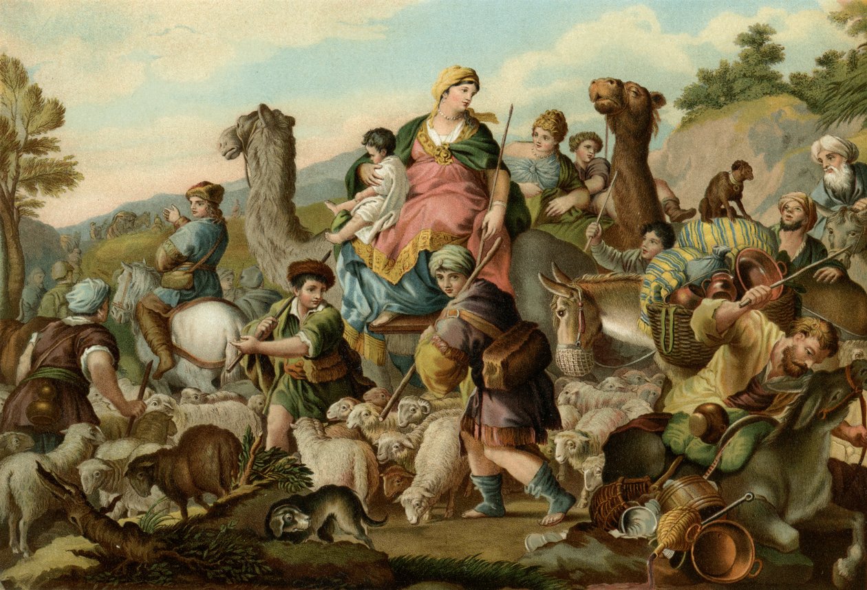 Jakobs ontsnapping door Luca Giordano