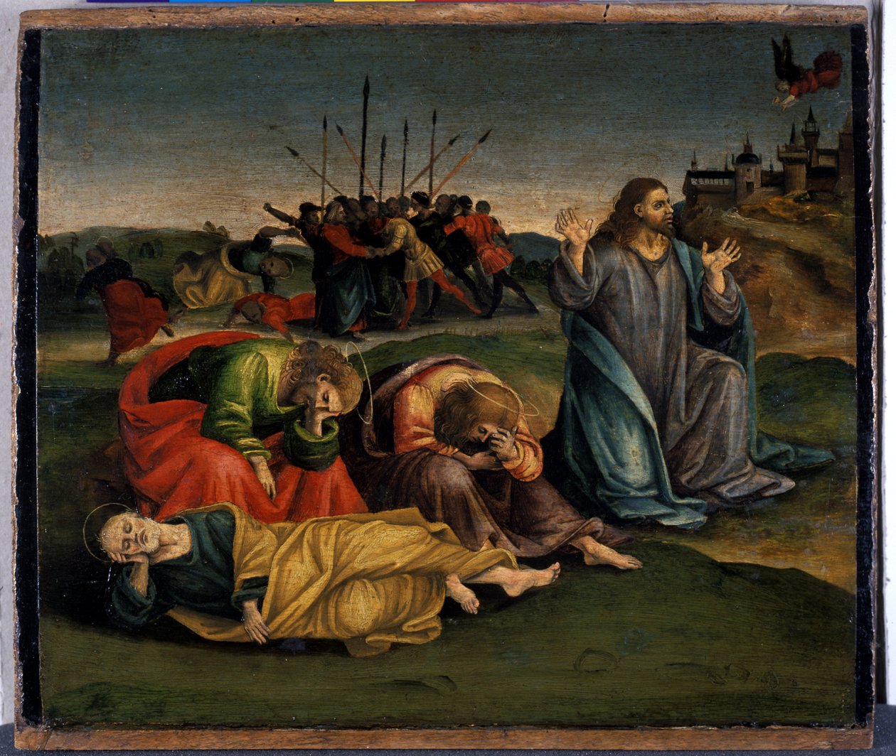 Christus op de Olijfberg door Luca Signorelli