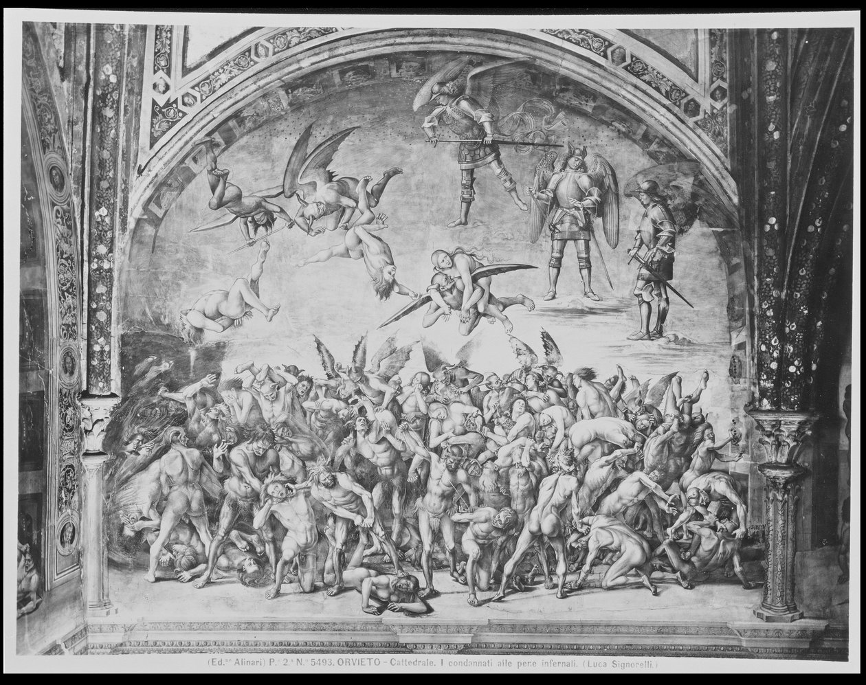 De Verdoemden, uit het Laatste Oordeel door Luca Signorelli