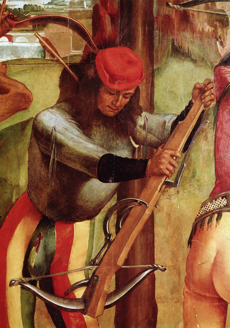 Het martelaarschap van St. Sebastian (detail) door Luca Signorelli