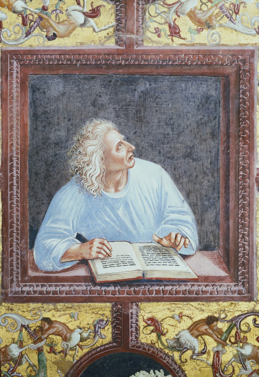 De Dichter Vergilius (70-19 v.Chr.) (detail) door Luca Signorelli