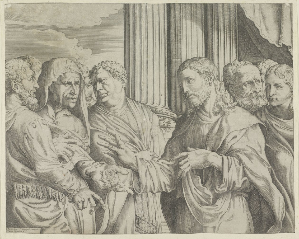 Christus en de cijnspenning door Luca Bertelli