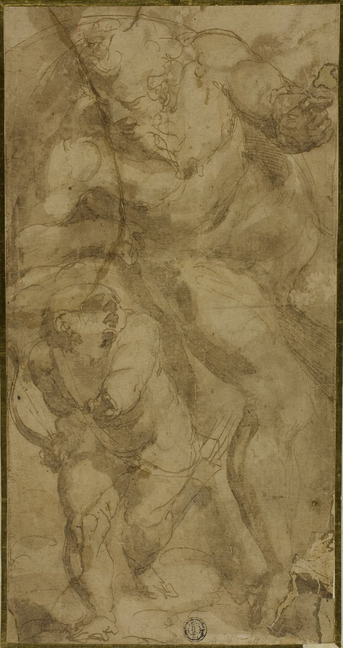 Mars en Cupido door Luca Cambiaso