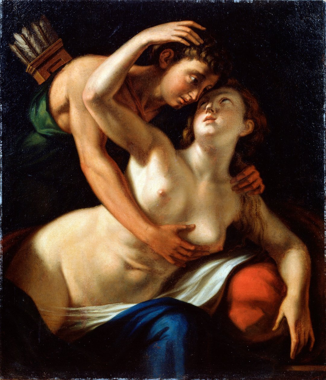 Venus en Adonis, 16e eeuw door Luca Cambiaso