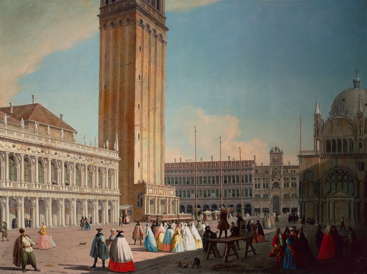 Piazzetta, Venetië door Luca Carlevaris