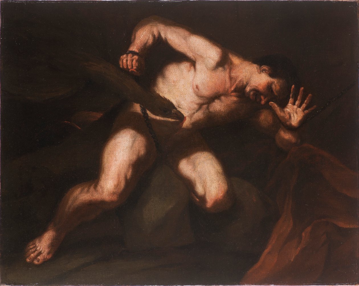 Prometheus, 17e eeuw door Luca Giordano