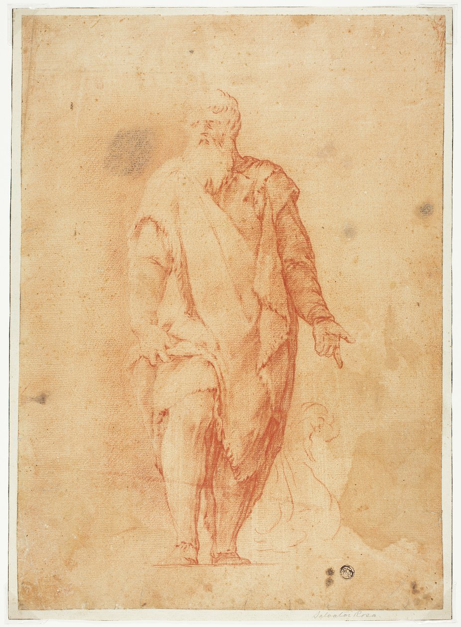 Staande man met baard door Luca Giordano