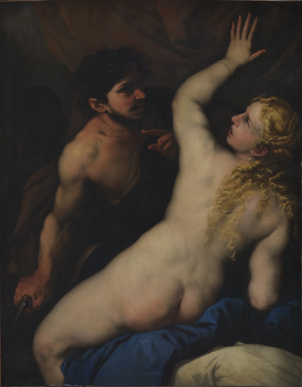 Tarquinius en Lucretia door Luca Giordano