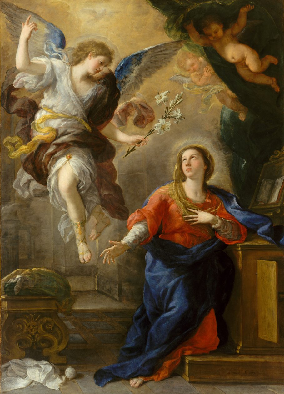 De Annunciatie door Luca Giordano