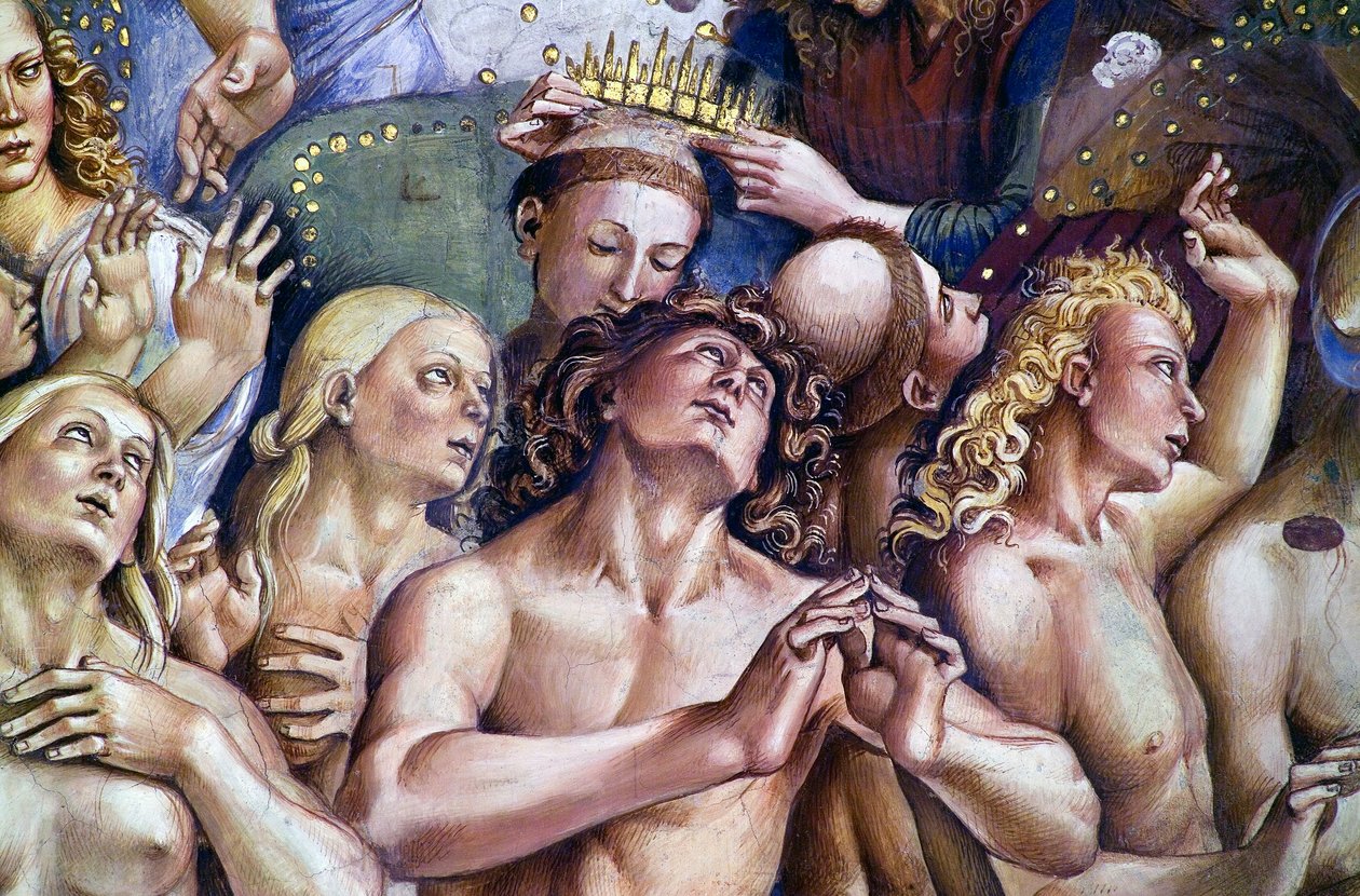 Uitverkorenen, uit Laatste Oordeel fresco cyclus door Luca Signorelli