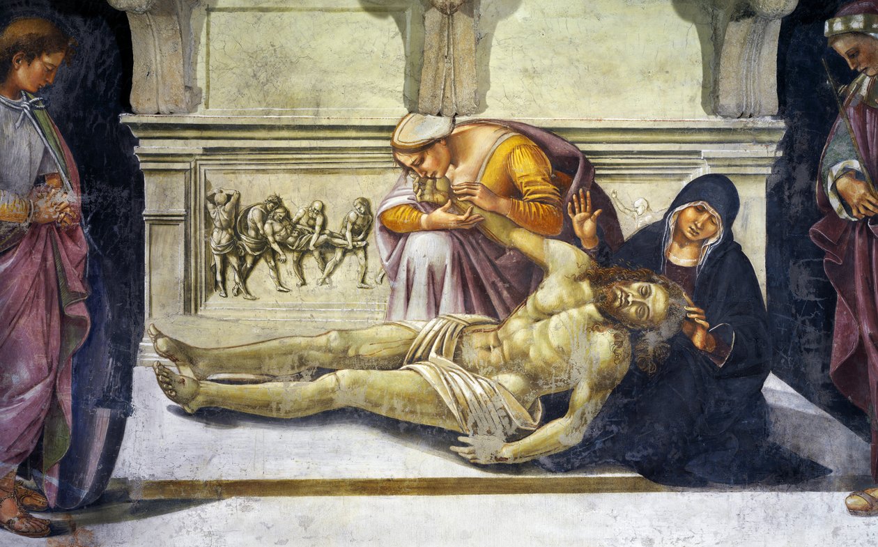 Rouw over de dode Christus door Luca Signorelli