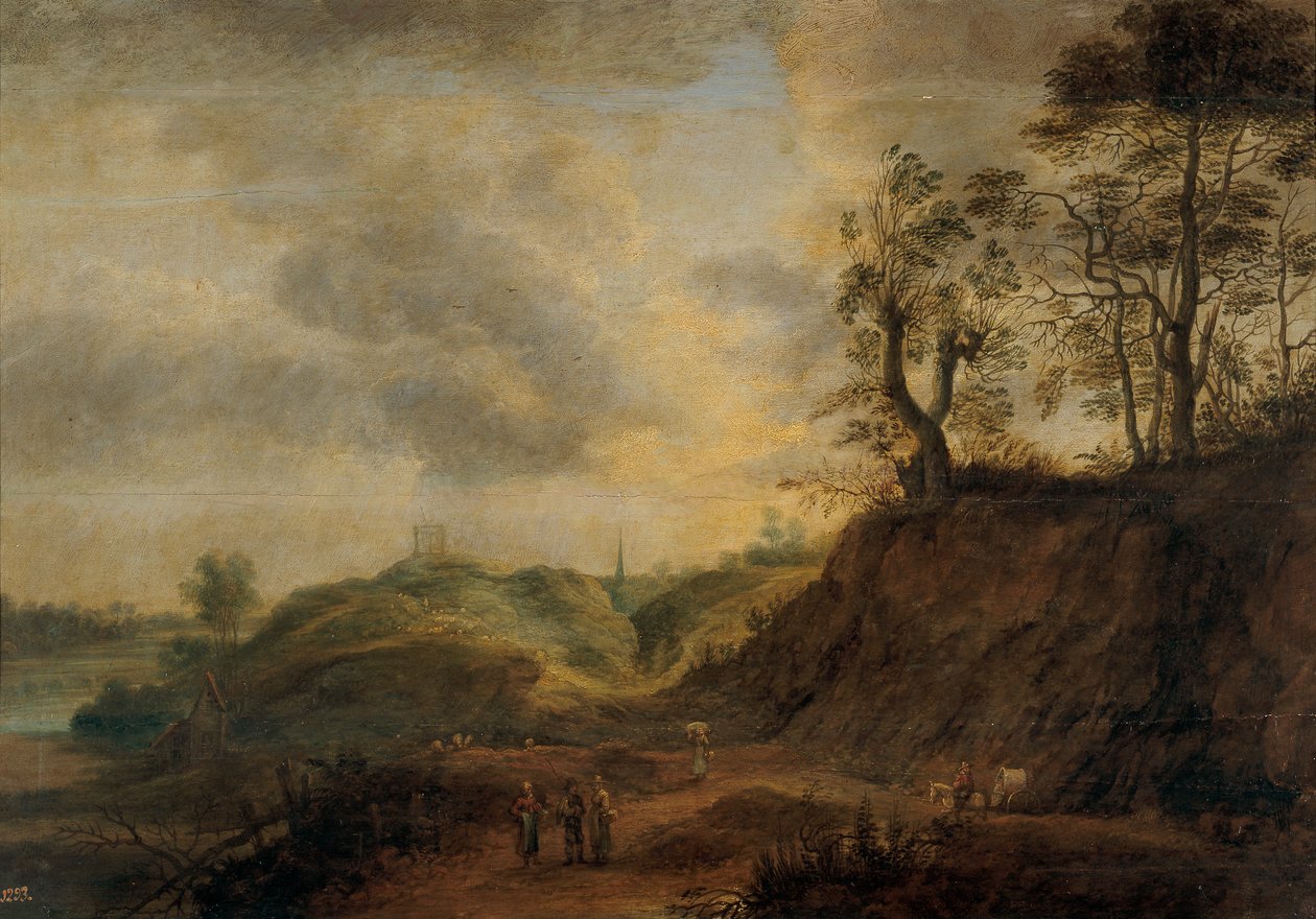 Landschap door Lucas van Uden