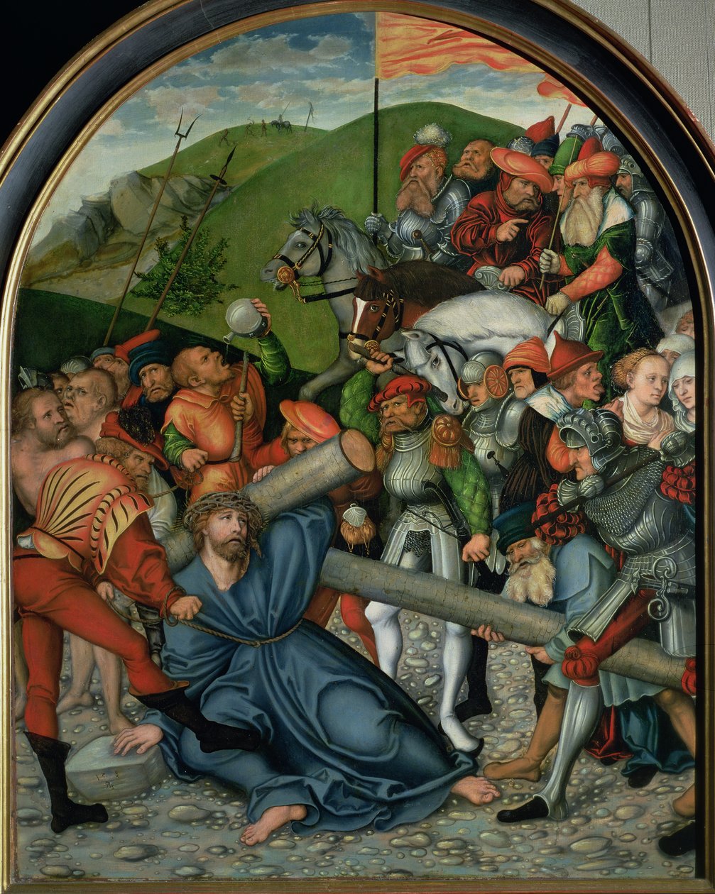 Christus draagt het kruis, 1538 door Lucas Cranach the Elder