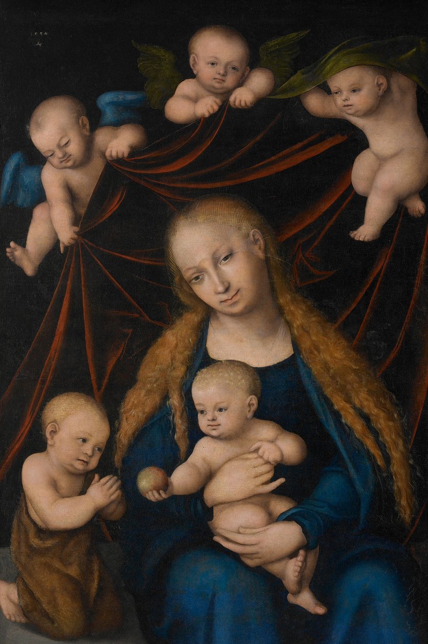 De Maagd met Kind door Lucas Cranach the Elder