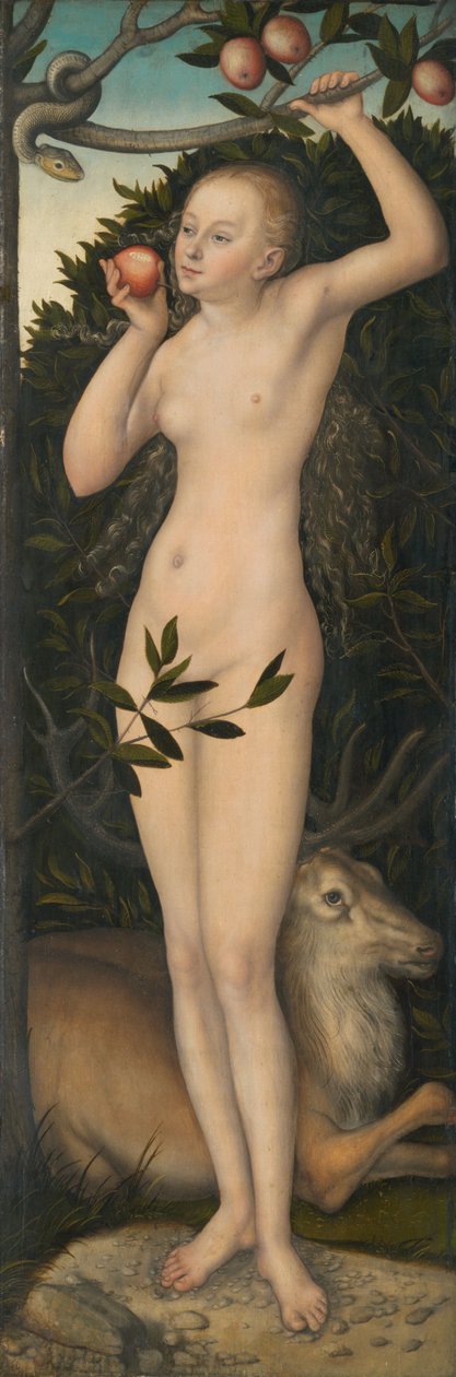 Eva door Lucas Cranach the Elder