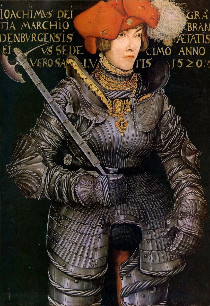 Kroonprins Joachim II van Brandenburg door Lucas Cranach the Elder