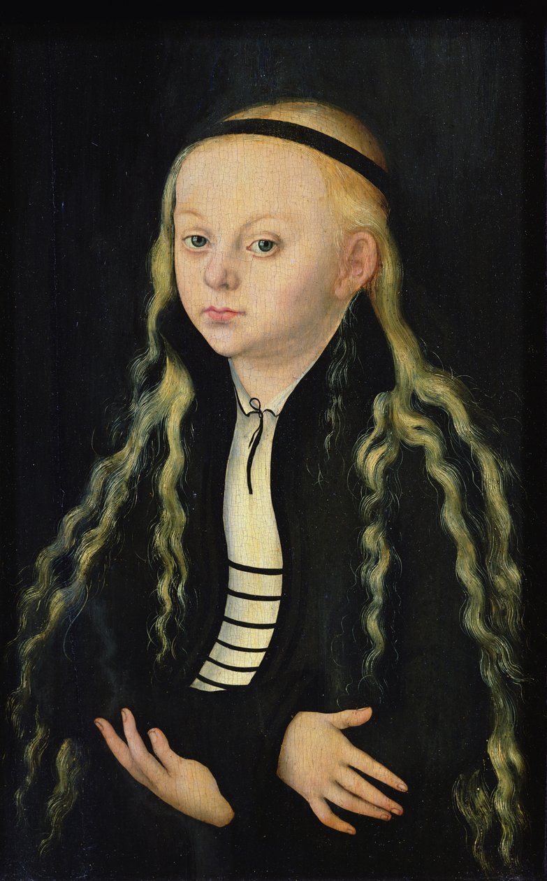 Portret van een Jong Meisje, mogelijk Magdalena Luther (1529-42) door Lucas Cranach the Elder
