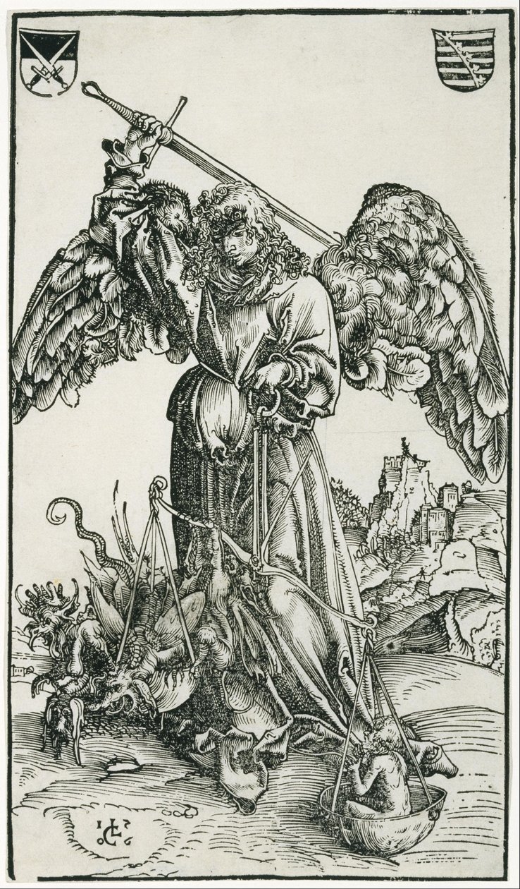 Sint Michael door Lucas Cranach the Elder