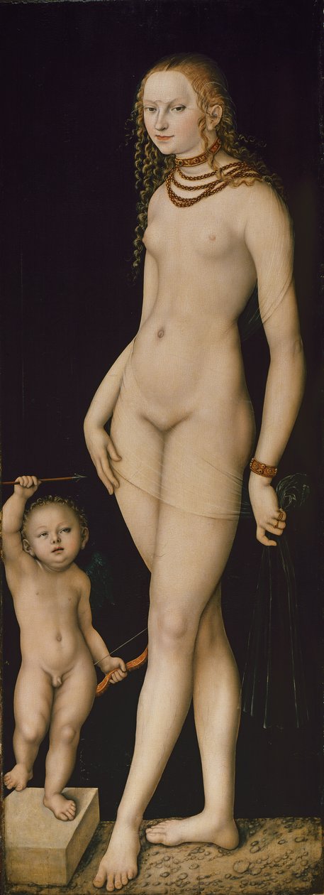 Venus en Amor door Lucas Cranach the Elder