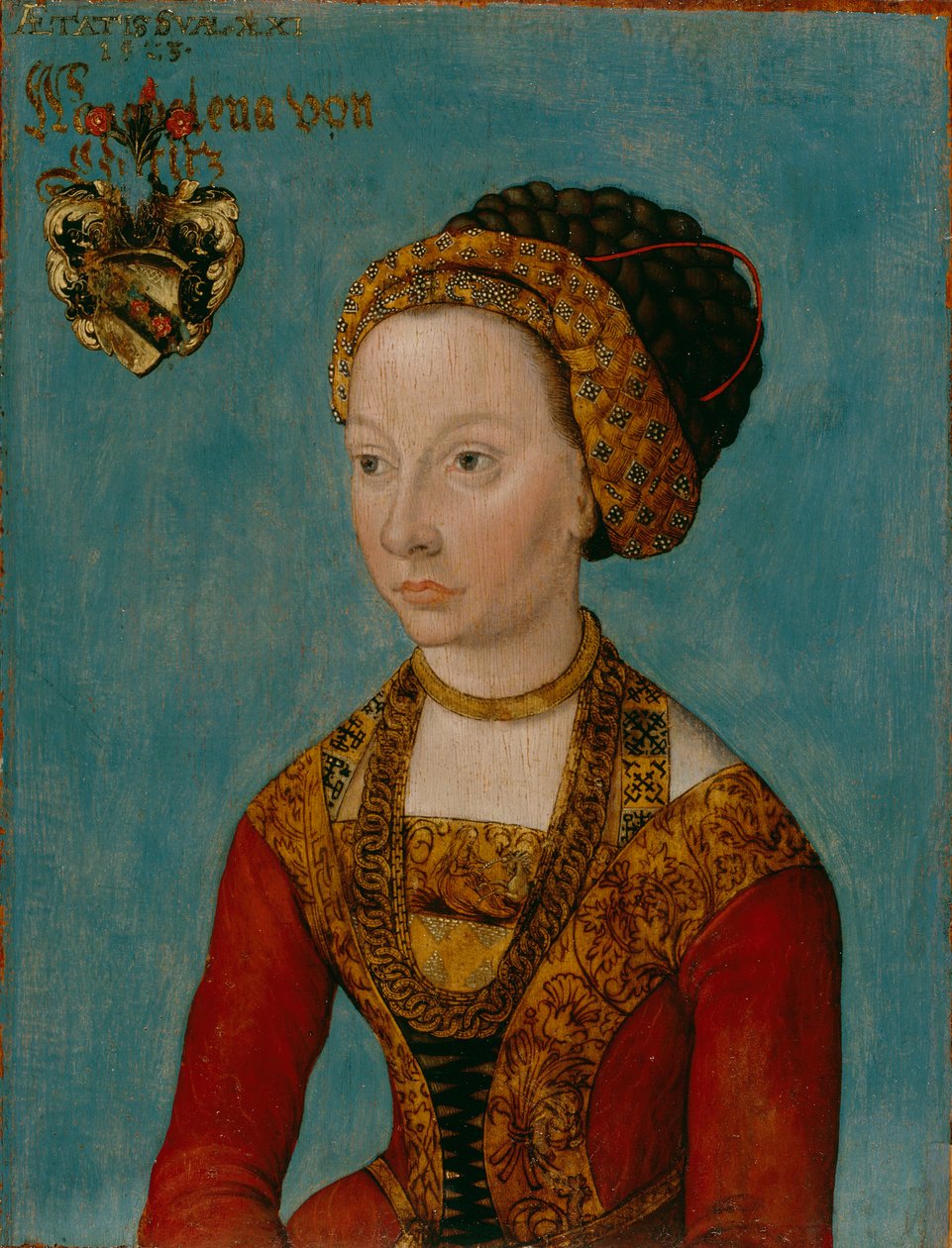Portret van een bruid door Lucas Cranach the Elder