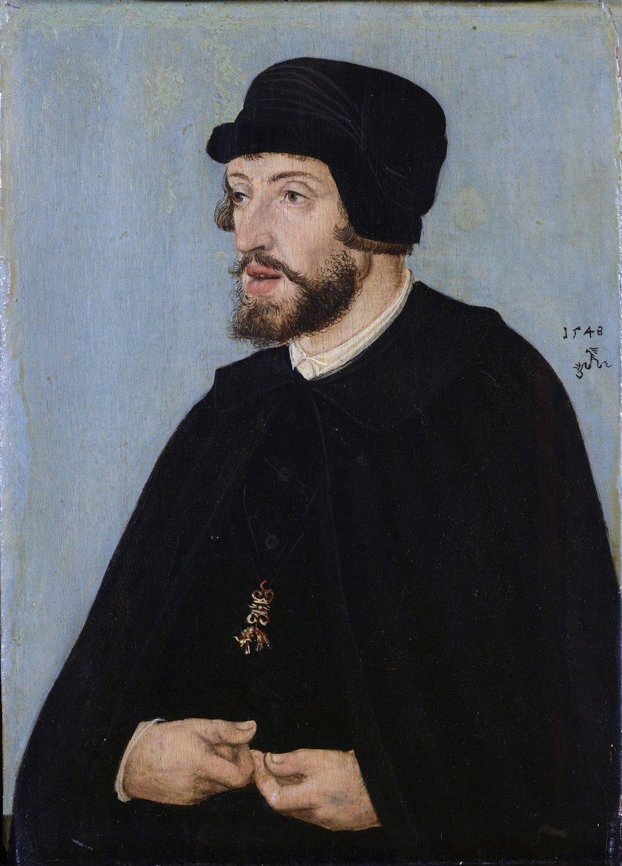 Portret van koning Ferdinand I door Lucas Cranach the Elder