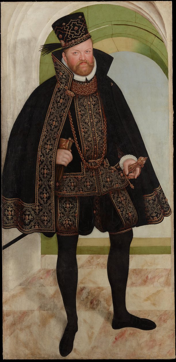August, keurvorst van Saksen (1526-1586) door Lucas Cranach the Younger  