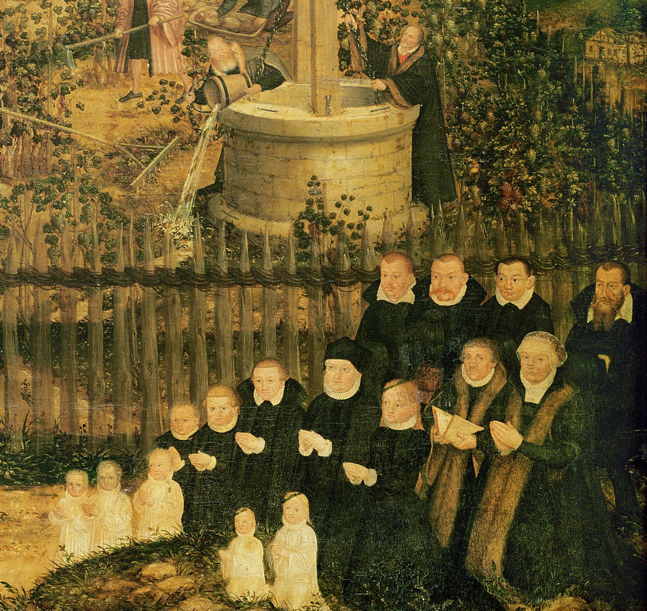 De Wijngaard van de Heer, 1569 (detail) door Lucas Cranach the Younger