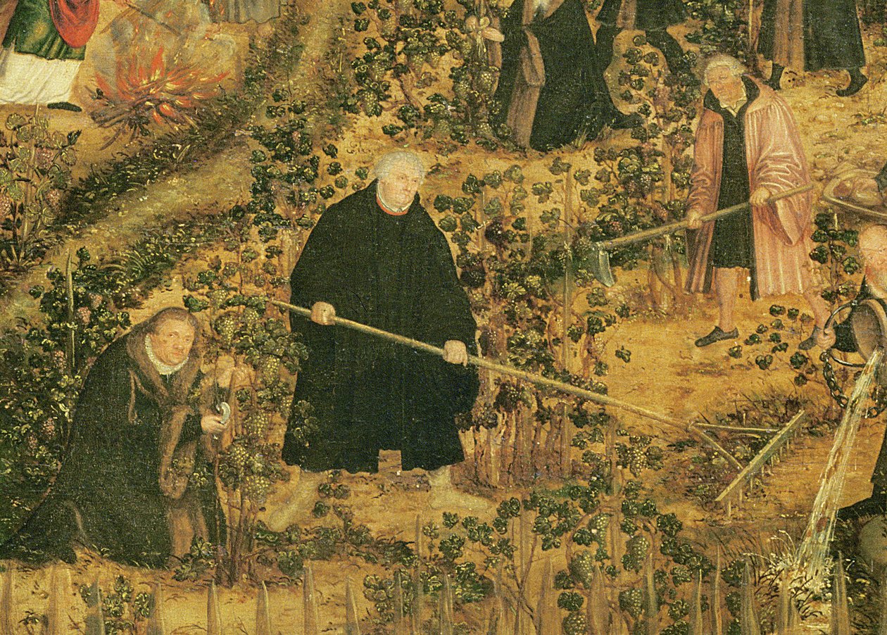 De Wijngaard van de Heer, 1569 (detail) door Lucas Cranach the Younger