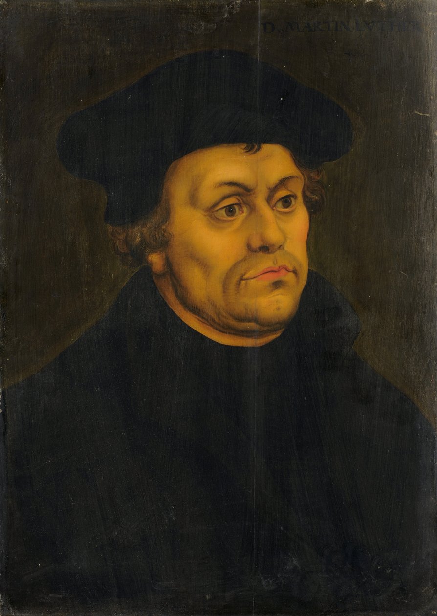 Portret van Martin Luther door Lucas Cranach the Elder