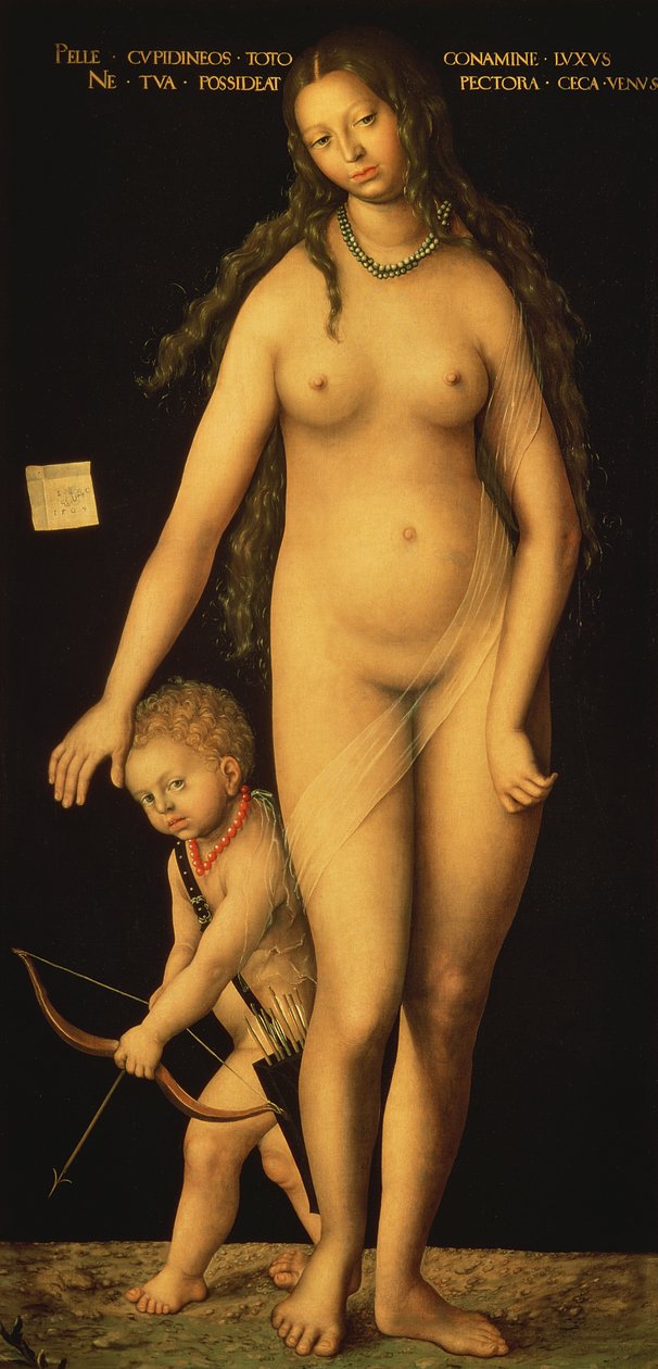 Venus en Cupido door Lucas Cranach the Elder