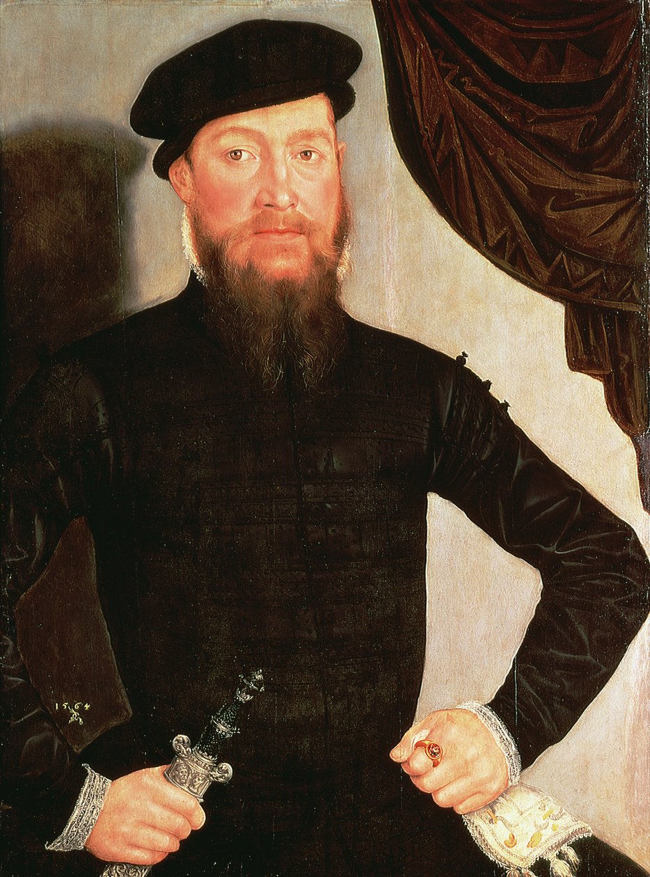 Portret van een man, 1564 door Lucas the Younger Cranach