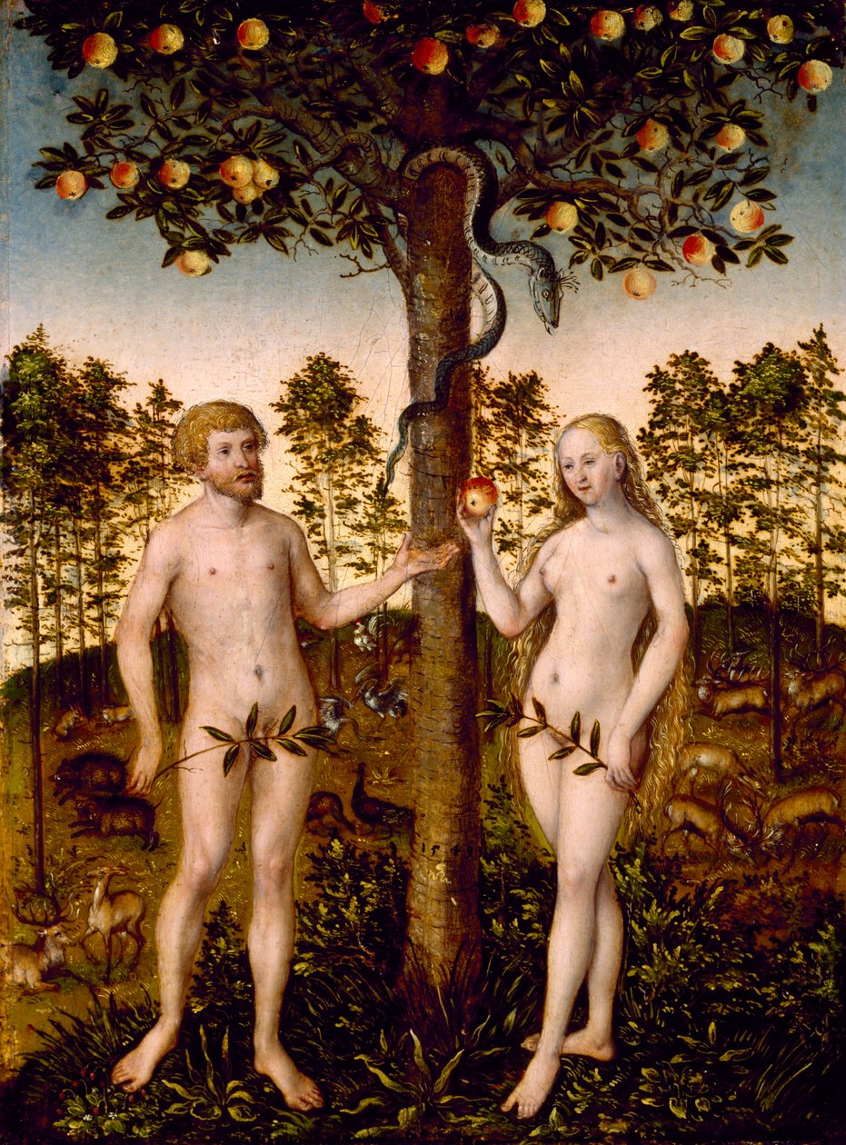 De Val van de Mens, 1549 door Lucas the Younger Cranach