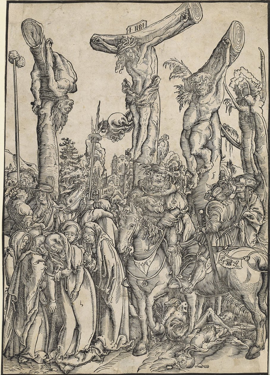 De kruisiging door Lucas Cranach the Elder