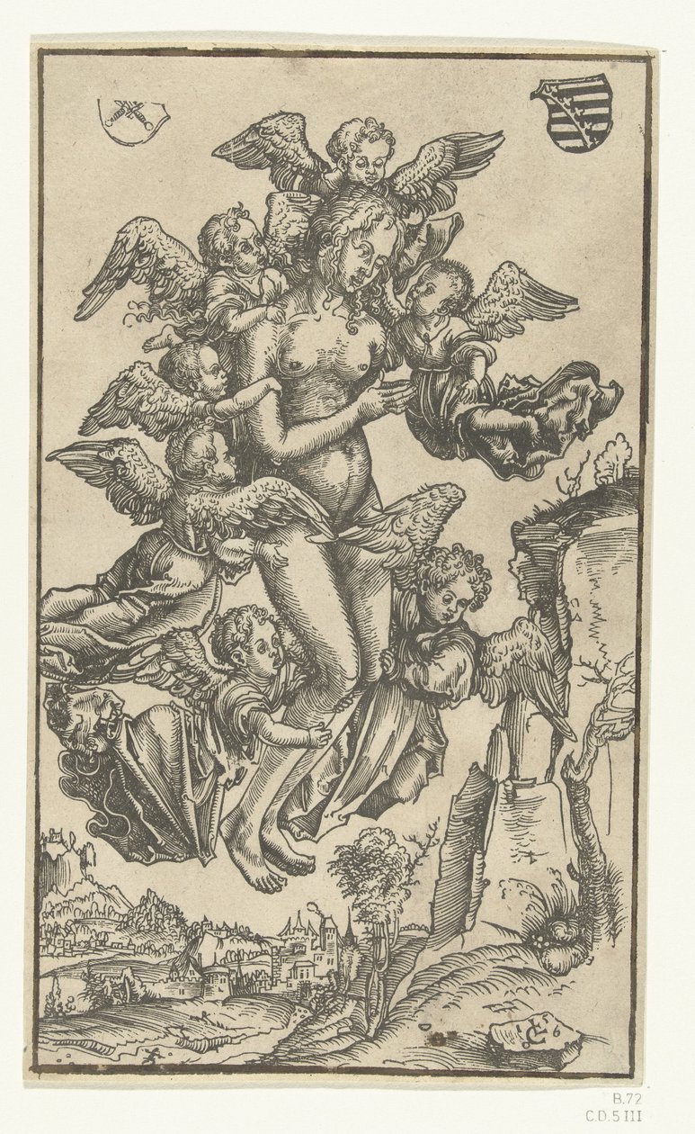 Hemelvaart van Maria Magdalena door Lucas Cranach