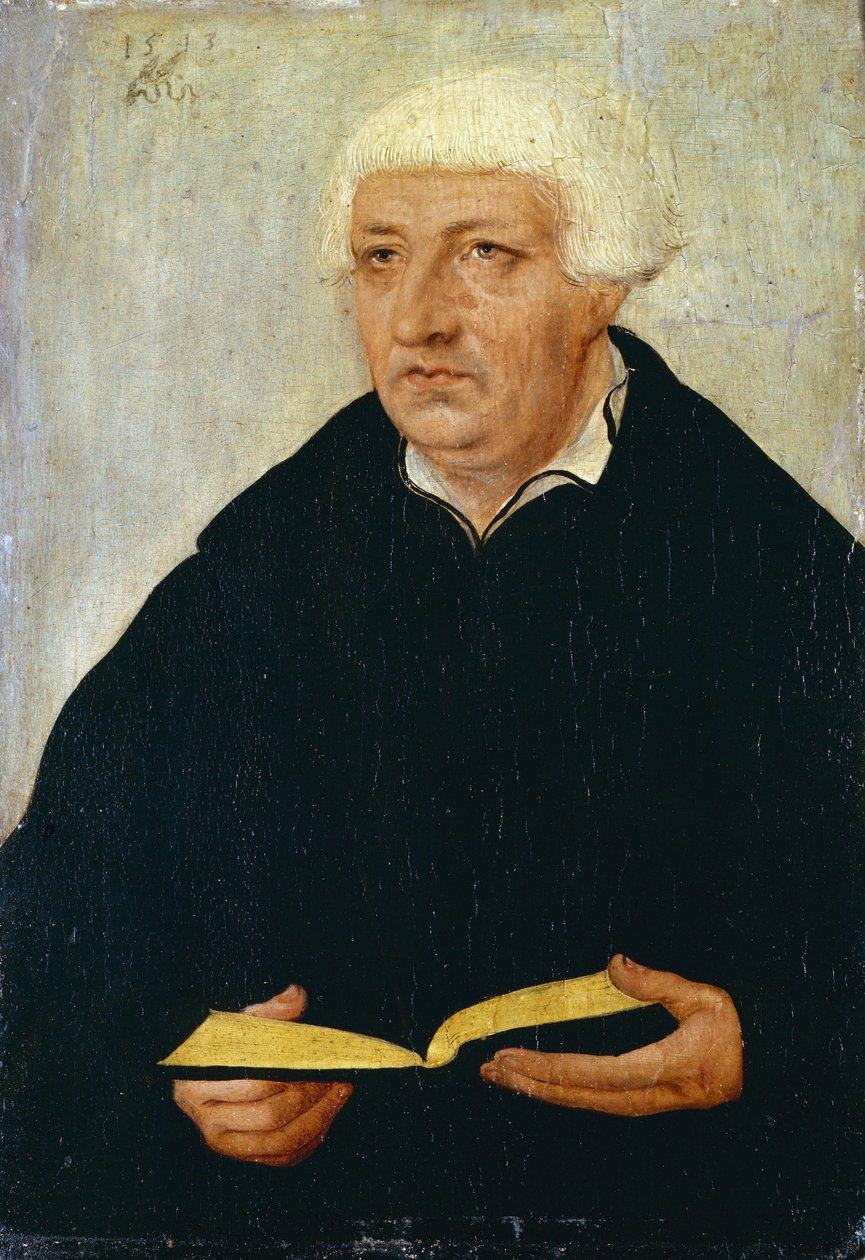 Portret van Johannes Bugenhagen door Lucas Cranach
