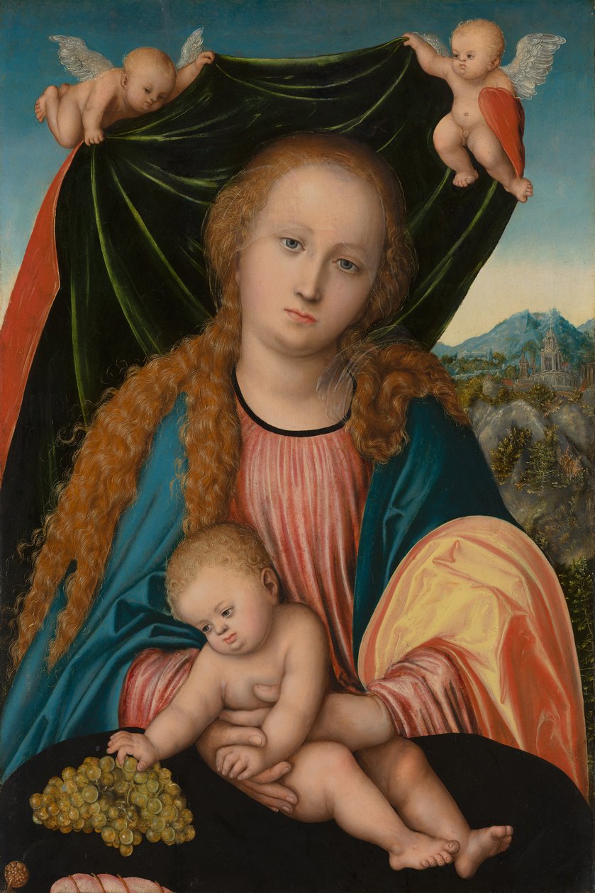 Maagd en Kind, ca. 1515-20 door Lucas Cranach