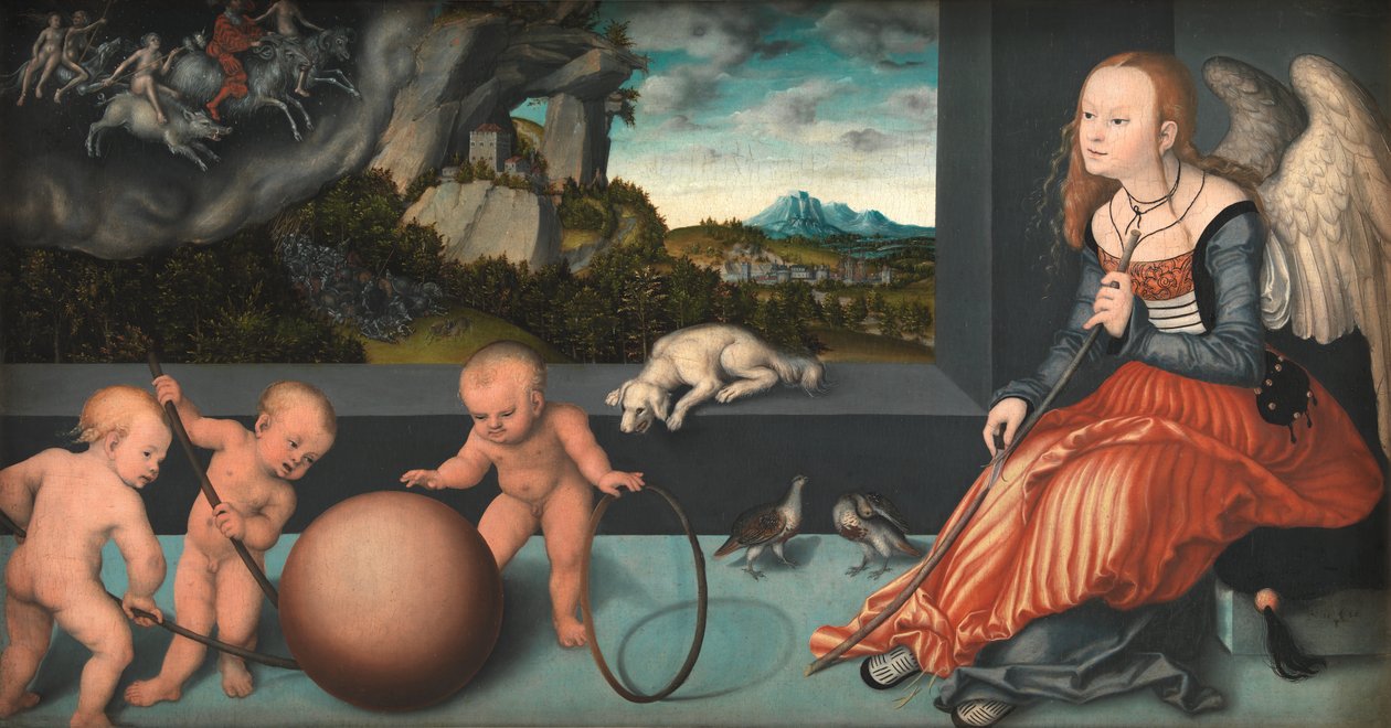 Melancholie door Lucas Cranach d.Æ.