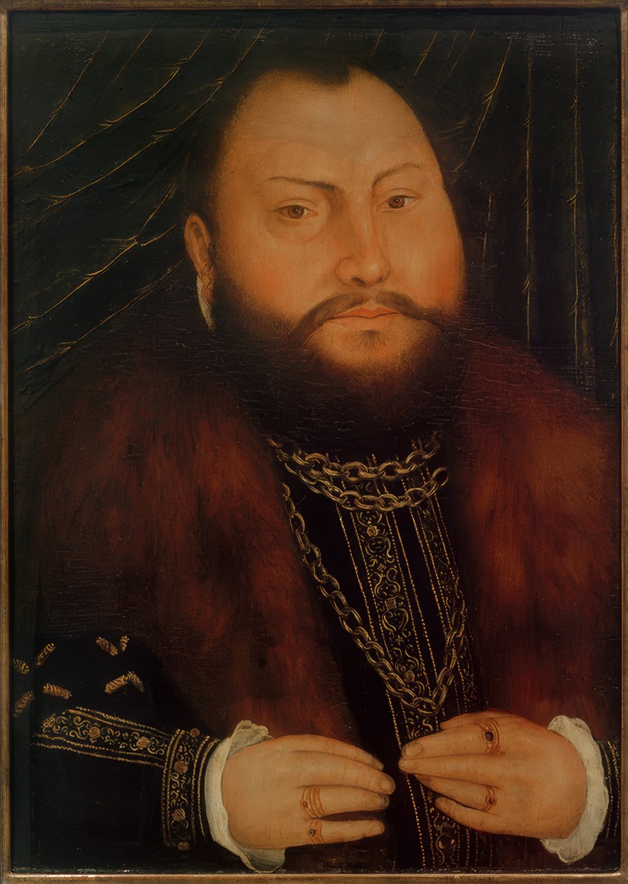Johann Friedrich de Grootmoedige door Lucas Cranach der Jüngere