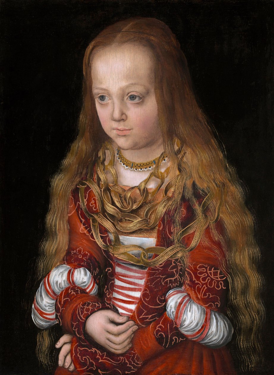 Een prinses van Saksen door Lucas Cranach the Elder