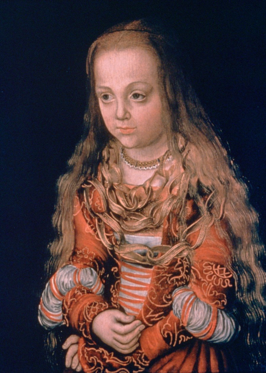 Een prinses van Saksen, ca. 1517 door Lucas Cranach the Elder