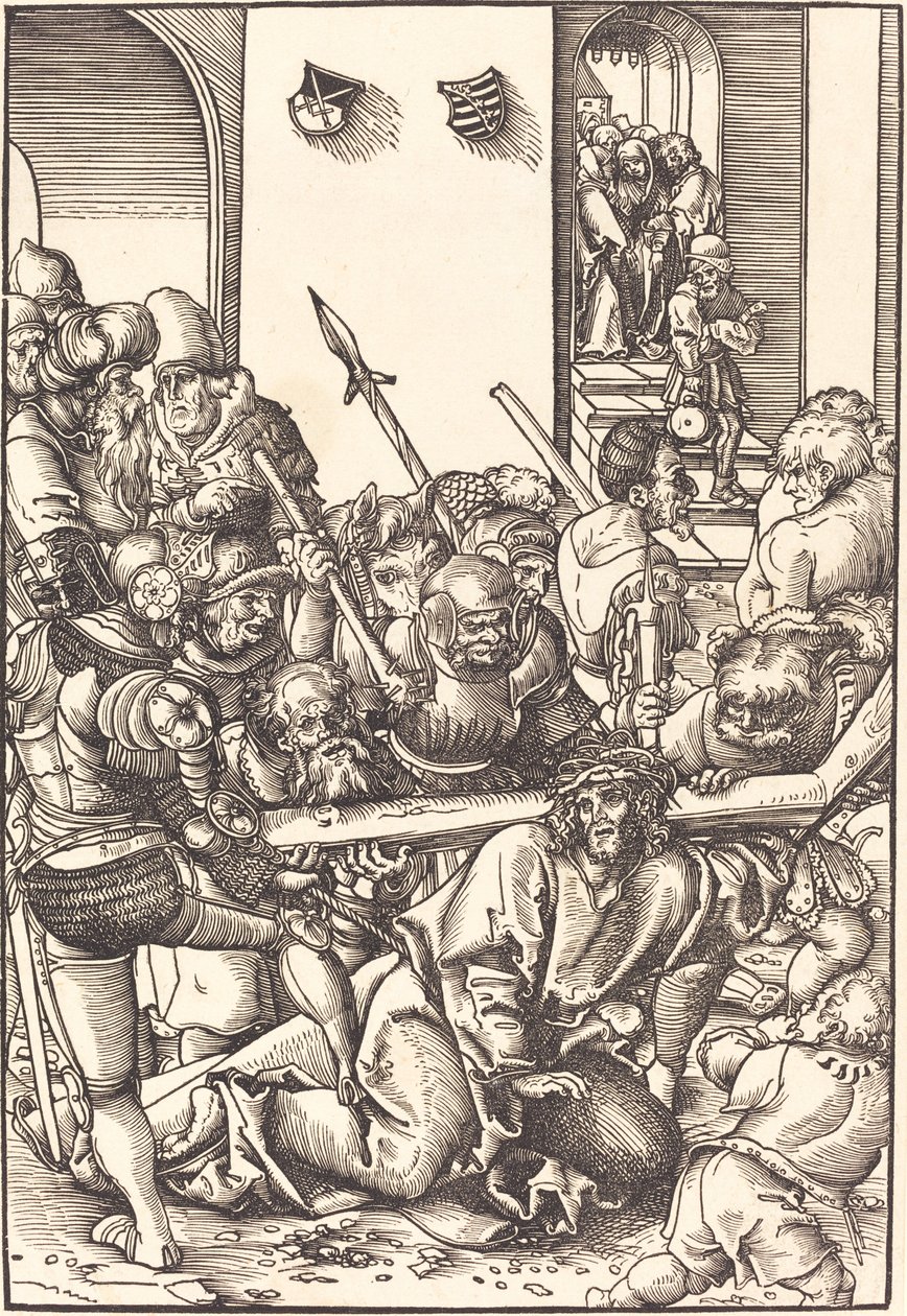 Christus Draagt het Kruis door Lucas Cranach the Elder