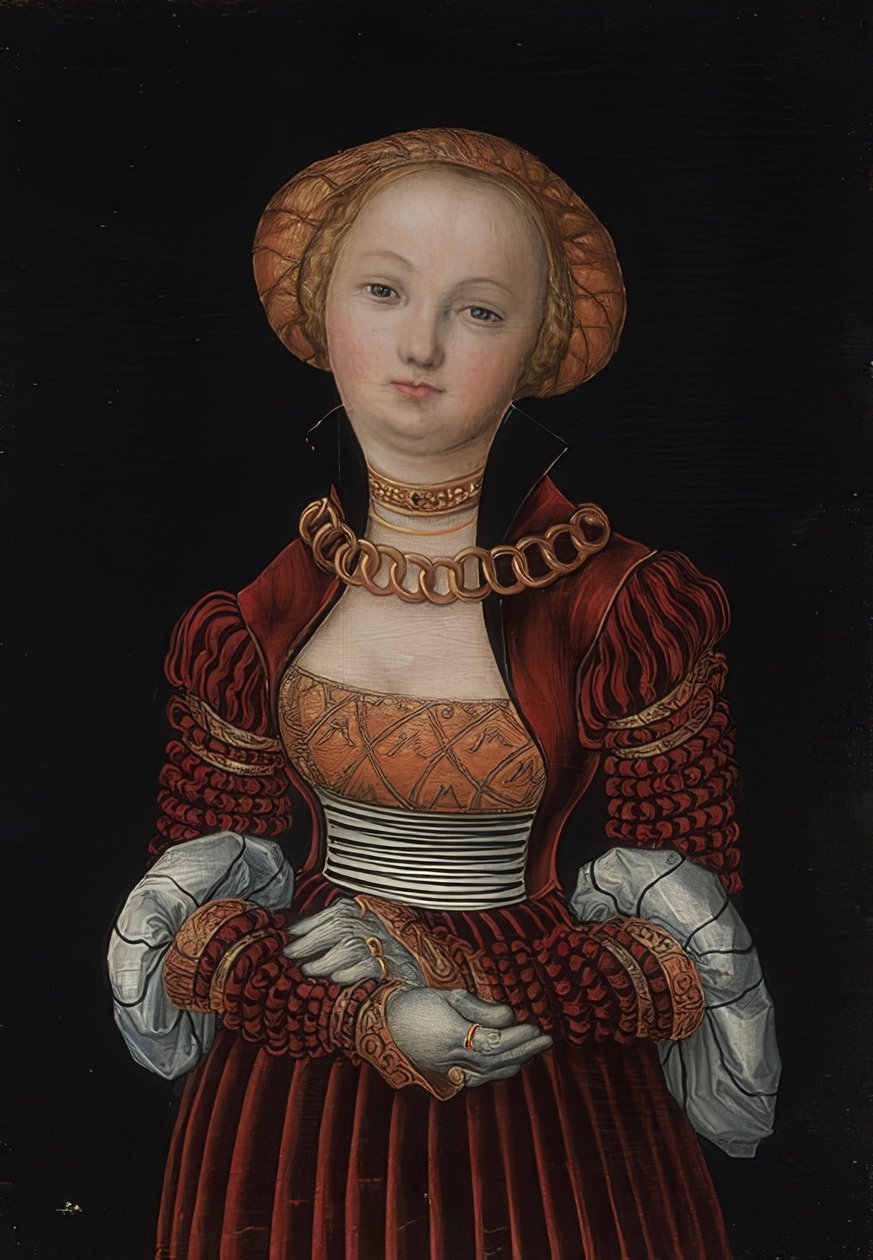 Vrouwenportret door Lucas Cranach the Elder