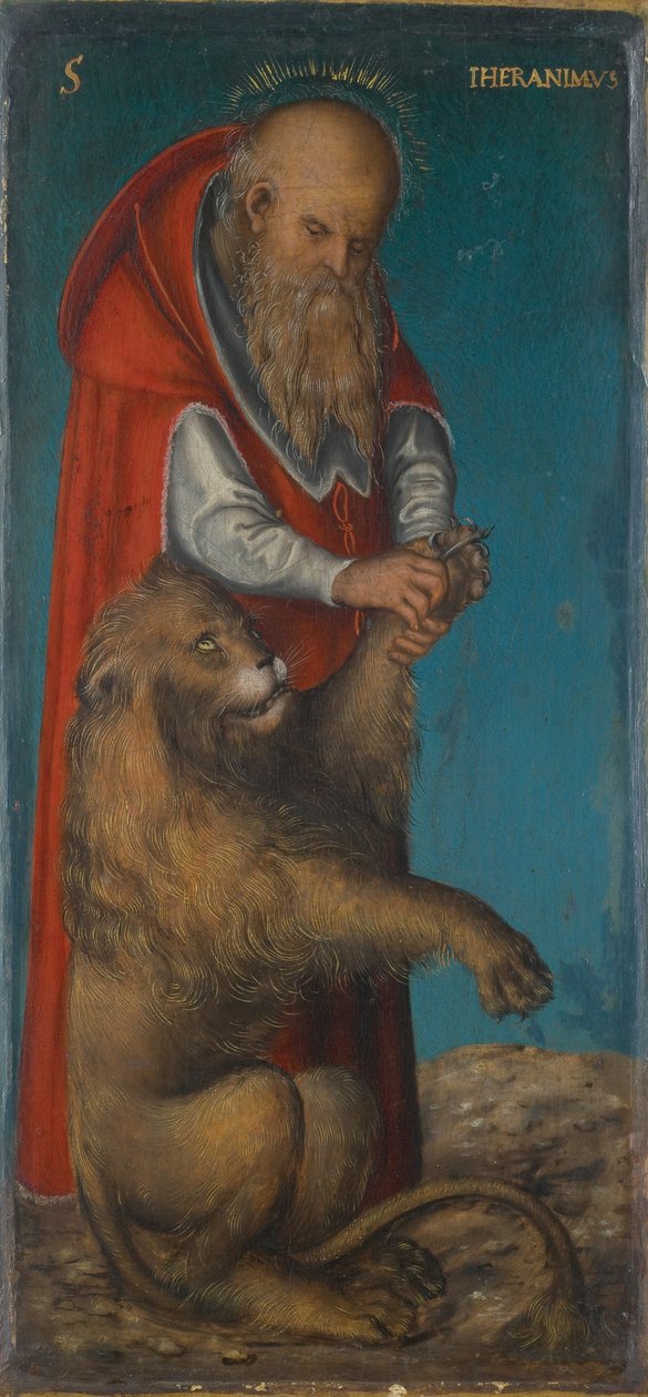 German: Hl. Hieronymus Saint Jerome door Lucas Cranach the Elder