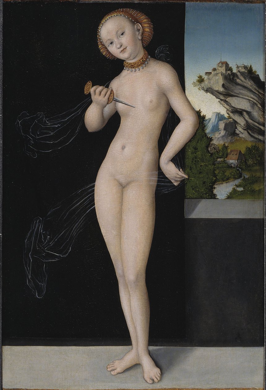 Lucretia door Lucas Cranach the Elder