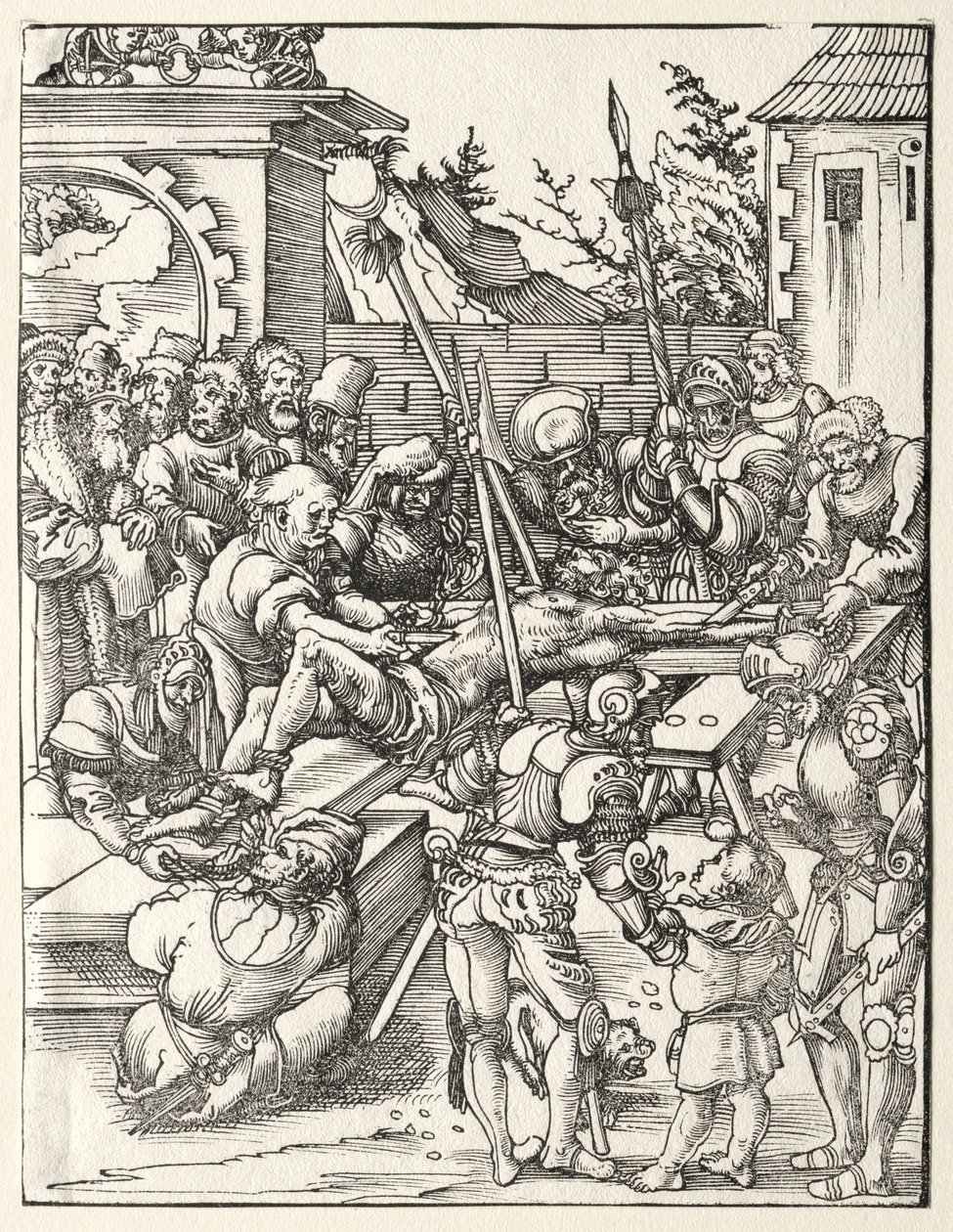 Martelaarschap van St. Bartholomeus door Lucas Cranach the Elder