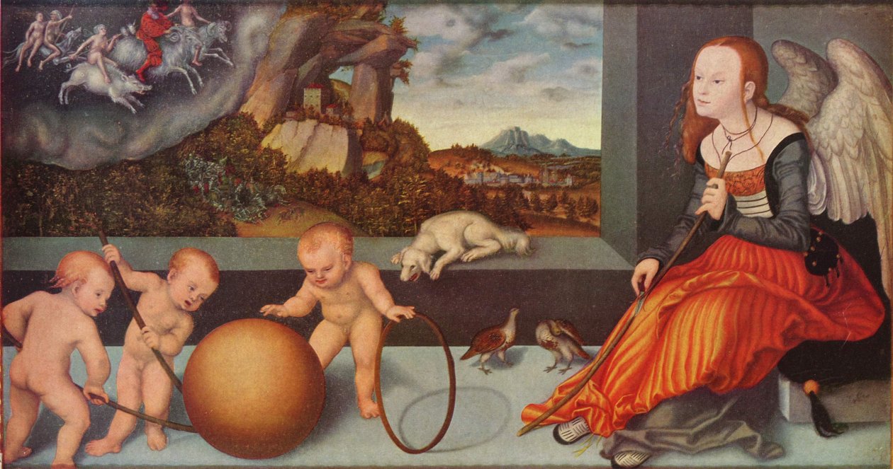 Melancholie door Lucas Cranach the Elder